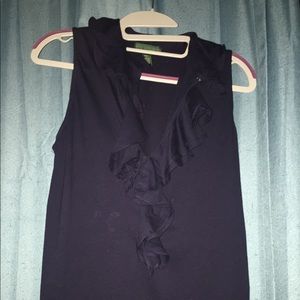 Navy blue Ralph Lauren top
